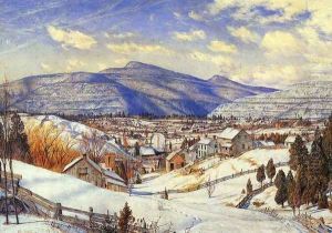 Winter Landscape, Valley of the Catskills by Charles Herbert Moore