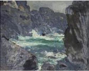 Rocks And Sea - Monhegan Island by Robert Henri