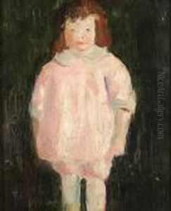 Girl In Pink Dress by Robert Henri