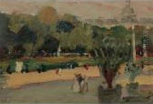 In The Garden Of The Luxembourg by Robert Henri