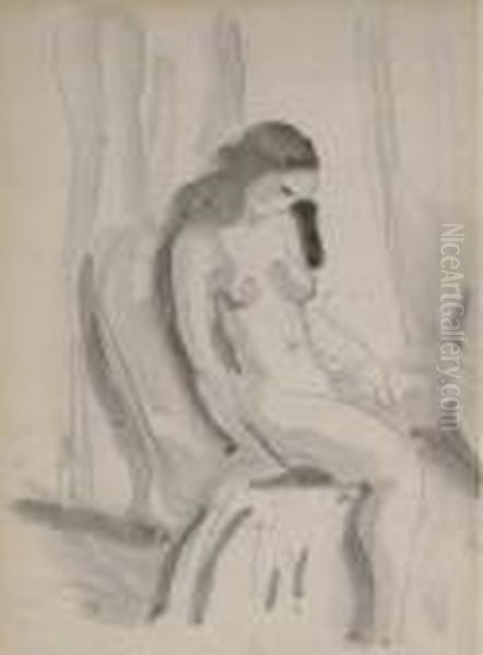 Nude On A Chair - view 1
