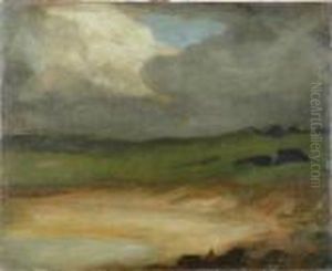 The Beach, Concarneau, 1899 And Portrait Of A Man: A Double-sidedwork