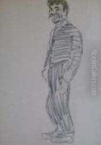 Full Length Study Of A Man by Robert Henri