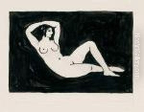 Nude With Black Background - view 1