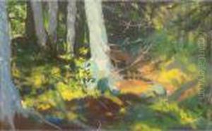 Under The Trees-monhegan by Robert Henri
