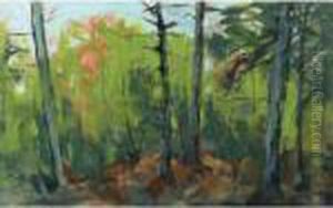 Woodland Scene, Monhegan, Maine by Robert Henri