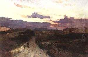 Factory Site at the Outskirts of Budapest 1893 by Gusztav Magyar-Mannheimer