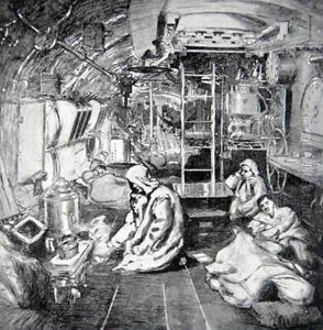 Eight Bells Midnight illustration from The Naval Front by Gordon S Maxwell 1920 by Donald Maxwell