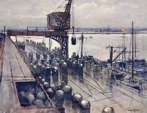 An Incipient Minefield illustration from The Naval Front by Gordon S Maxwell 1920 by Donald Maxwell