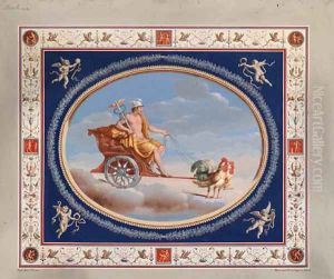 Mercury in a Chariot drawn by Cockerels by Michelangelo Maestri