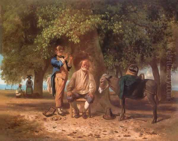 Travelling Barber 1863 - view 1