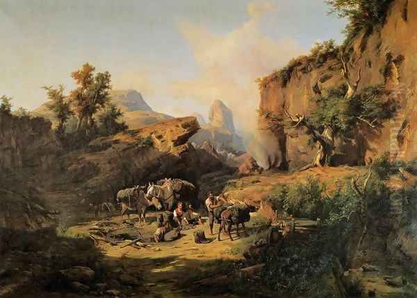 Landscape with Charcoal Burners - view 1