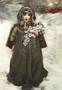 Frontispiece from Christmas Roses 1880 by Lizzie (nee Lawson) Mack