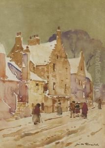 A Snowy Forfar Street by James Watterston Herald
