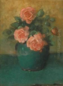 Pink Roses In A Vase Pink Roses In A Vase