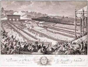 Festival of the Federation 14 July 1790 by Charles Monnet