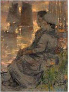Girls At Sunset by James Watterston Herald