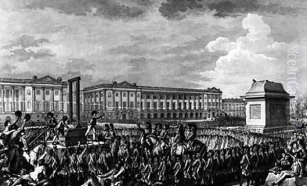 The Day of 21st January 1793 The Death of Louis XVI 1754-93 in Place de la Revolution - view 1