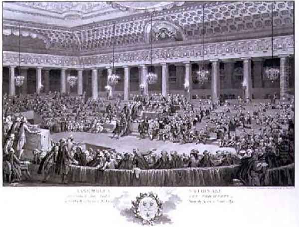 The National Assembly Abandoning all Privileges at Versailles - view 1