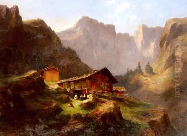 Hutte In Den Alpen (Hut in the Alps) - view 1