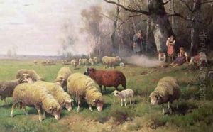The Shepherds Family by Adolf Ernst Meissner