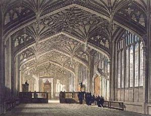 Interior of Divinity School by Frederick Mackenzie