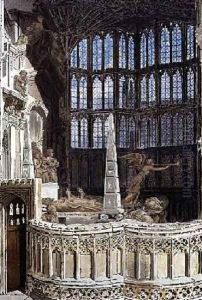 The Tomb of George Villiers by Frederick Mackenzie