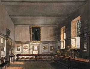 Examination Room of Merchant Taylors School by Frederick Mackenzie