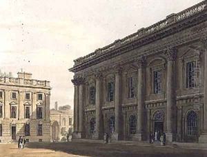 Exterior of Christ Church Library by Frederick Mackenzie