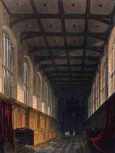 Interior of Trinity College Chapel by Frederick Mackenzie