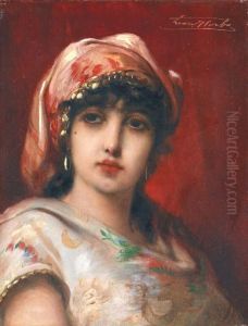Portrait D'une Orientale by Leon Herbo