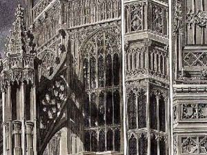 Fragments and Parts of the Exterior of Henry the Seventh Chapel by Frederick Mackenzie
