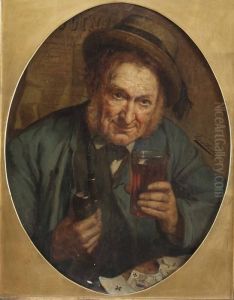 Man Med Pipa by Leon Herbo