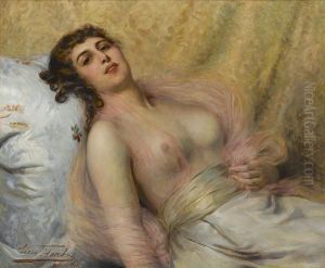 A Reclining Beauty by Leon Herbo