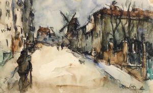 Vue De Montmartre by Leon Herbo