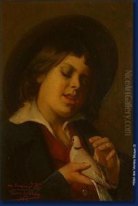 L'enfant A La Tourterelle by Leon Herbo