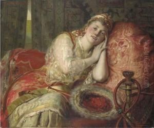 An Odalisque by Leon Herbo