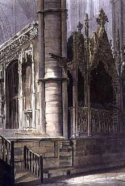 Part of the Screen of Edward the Confessor and the Tomb of Edmund Crouchback - view 1
