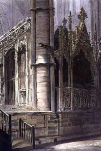 Part of the Screen of Edward the Confessor and the Tomb of Edmund Crouchback