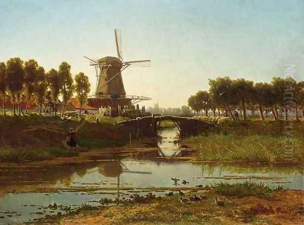 Windmill in a Summer Landscape - view 1