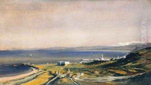 A North African Port by Antoine Leon Morel-Fatio