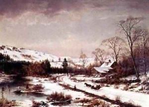 Winter Scene by Joseph Morviller