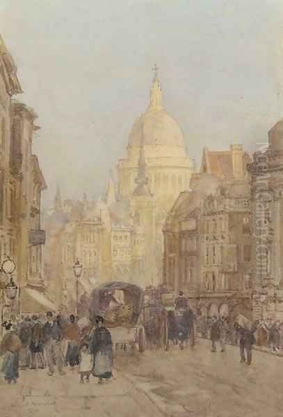 Fleet Street looking towards St. Paul's - view 1