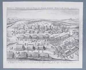 The Battle of White Mountain near Prague 1620 after 1620 by Matthaus the Elder Merian