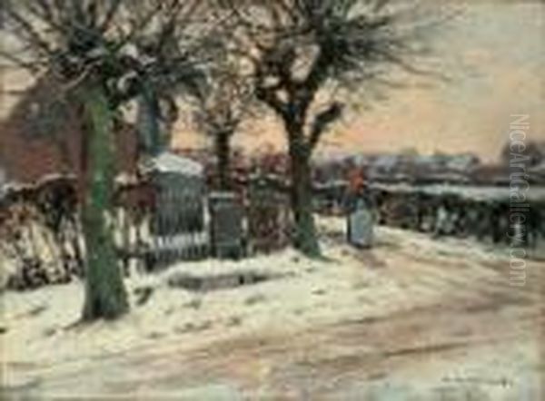 Winterliche Strassenszene. - view 1
