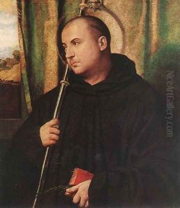 A Saint Monk by Alessandro Bonvicino (Moretto da Brescia)