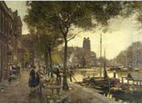 Flower Market In Amsterdam - view 1