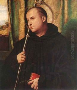 A Saint Monk 2 by Alessandro Bonvicino (Moretto da Brescia)