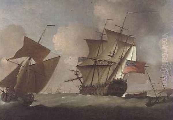 A Third-rate joining her Squadron off Elizabeth Castle Jersey - view 1