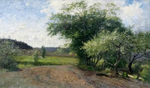 Gronskande Landskap by Olof Hermelin